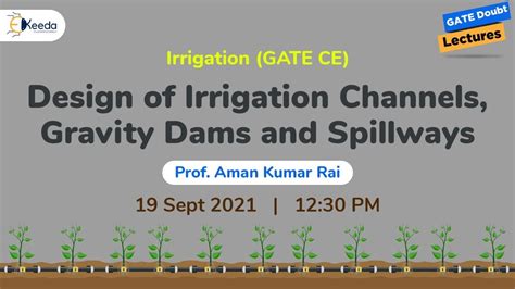 chanel irrigation designs youtube|design of irrigation channels .